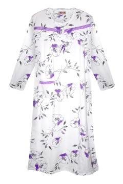 Fanynka hrejivá nočná košeľa s dlhým rukávom 6549