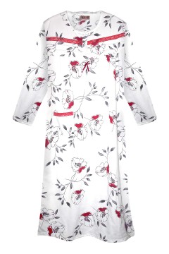 Fanynka hrejivá nočná košeľa s dlhým rukávom 6549