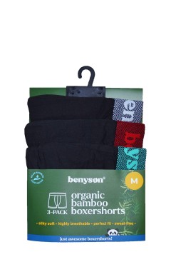 Beny Mix prírodné bambusové boxerky 7018 - 3 bal.