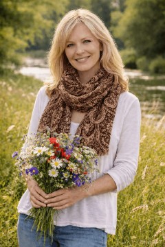 Bavlnená šatka so vzorom Ganga