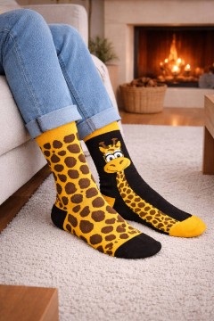Žirafa crazy ponožky - každá iná