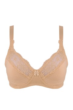 Doriana nevystužená podprsenka s čipkou 7524 - 2kusy