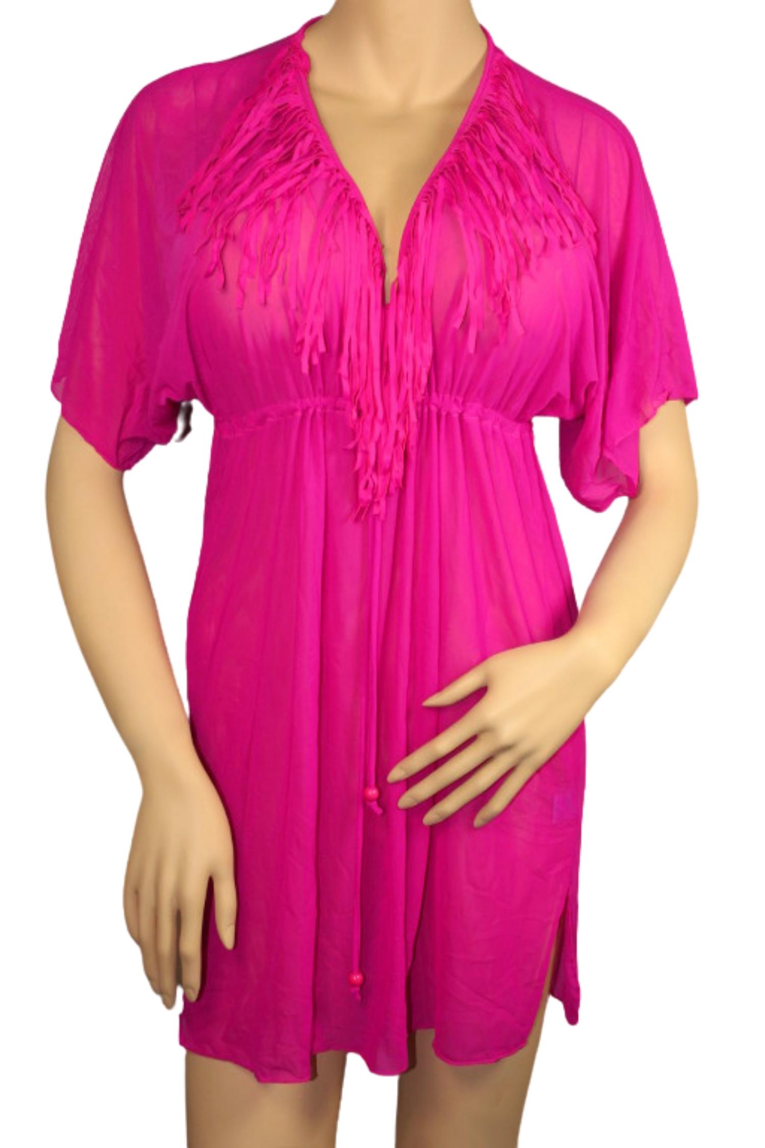 Gabana Pink plážová tunika