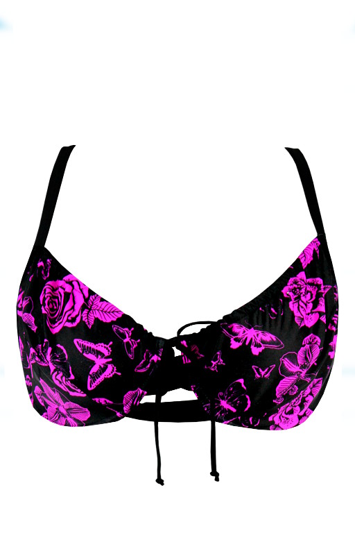 Flow Pink plavky vrchný diel S484a