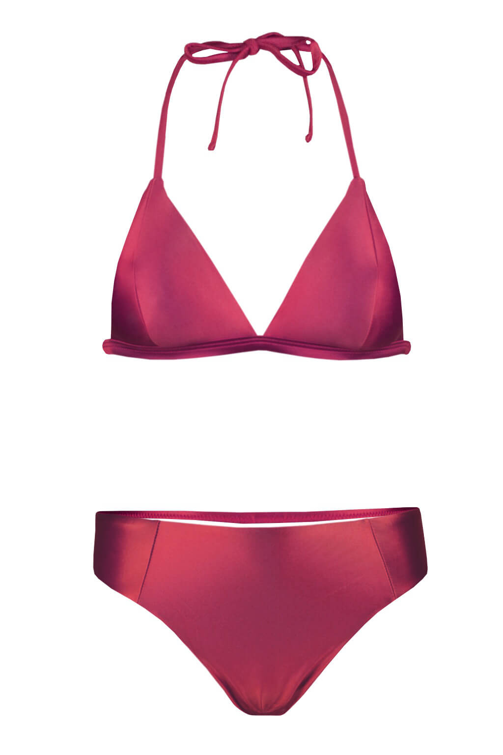 Satin Red bikiny plavky S1039