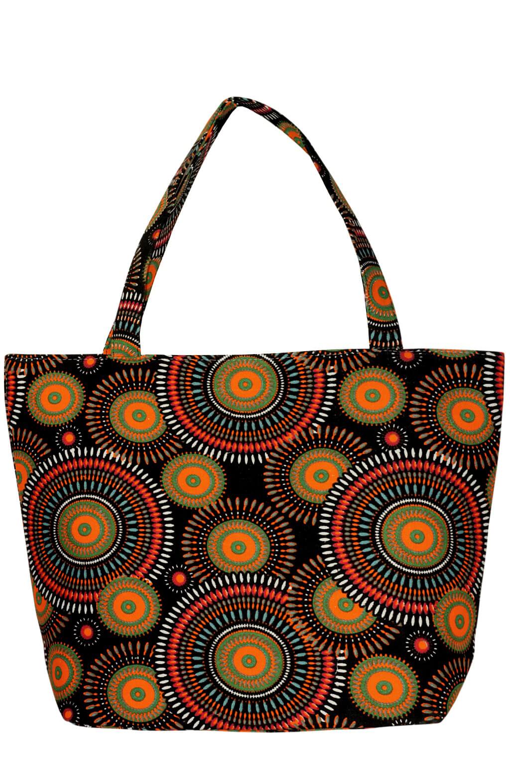 Koiko plážová taška s kruhovými ornamentami