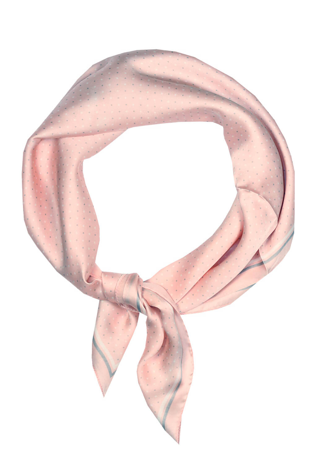 Rose dámska elegantná šatka s bodkami