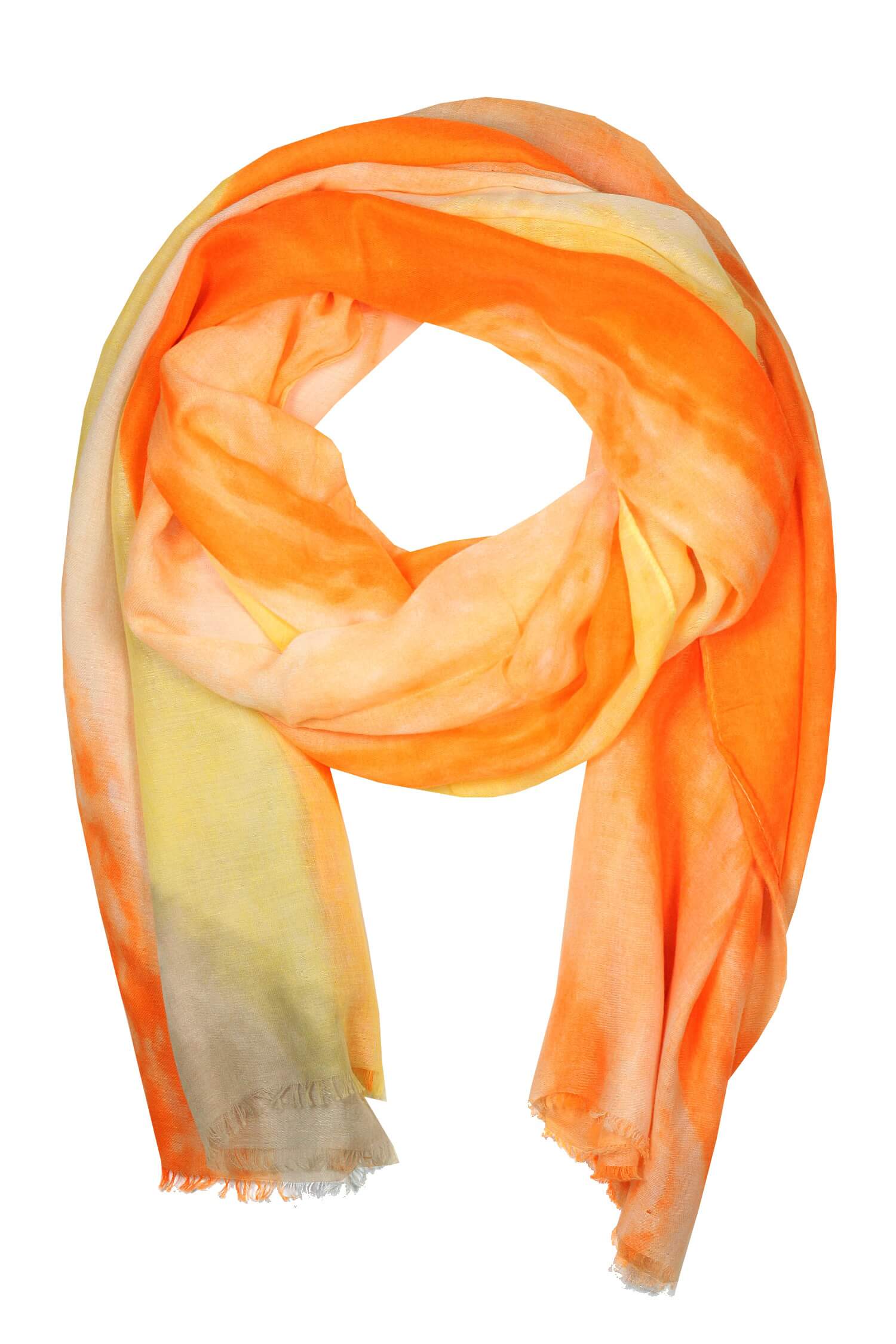 Meradiso orange obdĺžniková šatka B1945