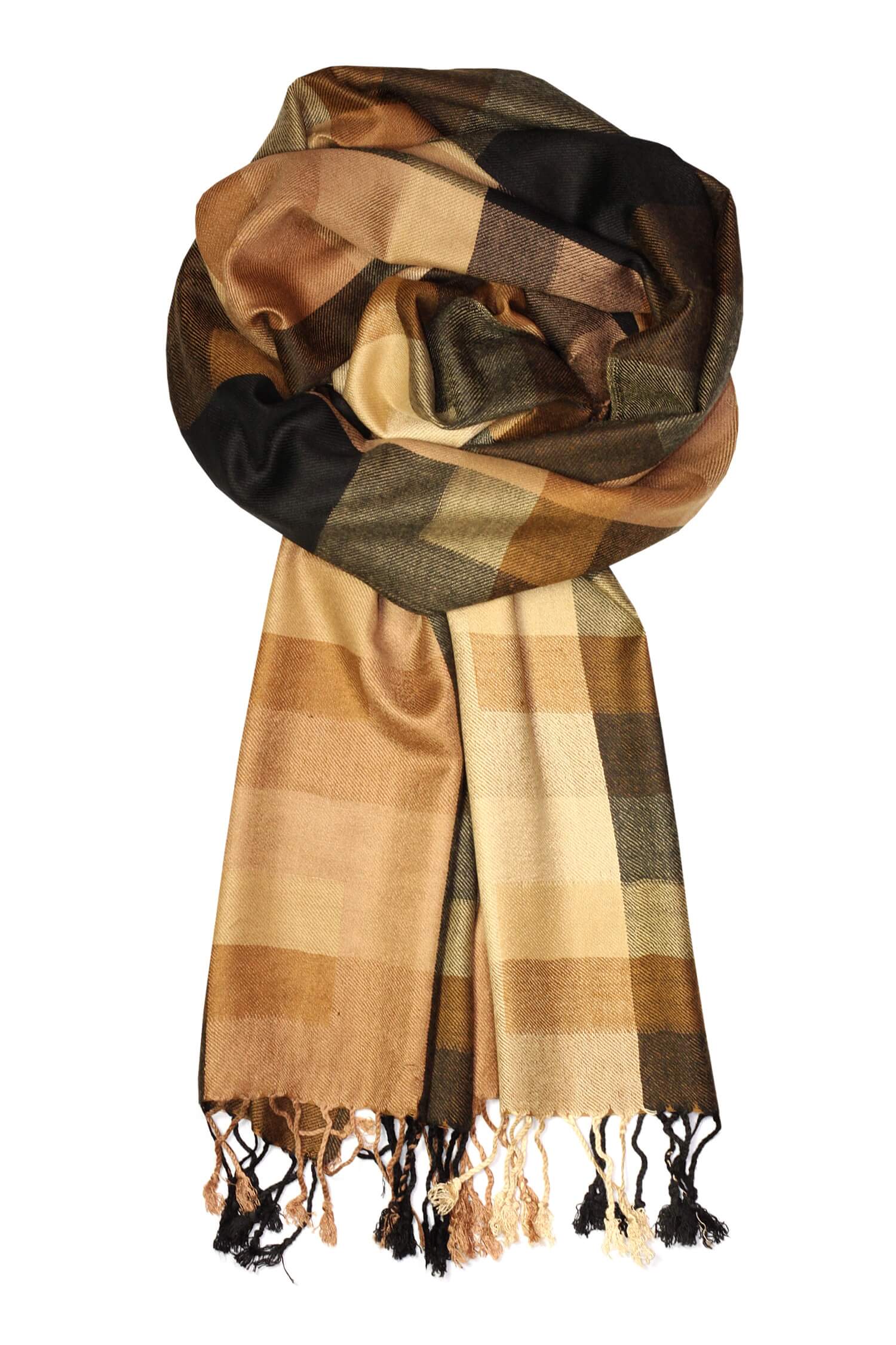 Sven brown pánsky šál pashmina PS 6010 