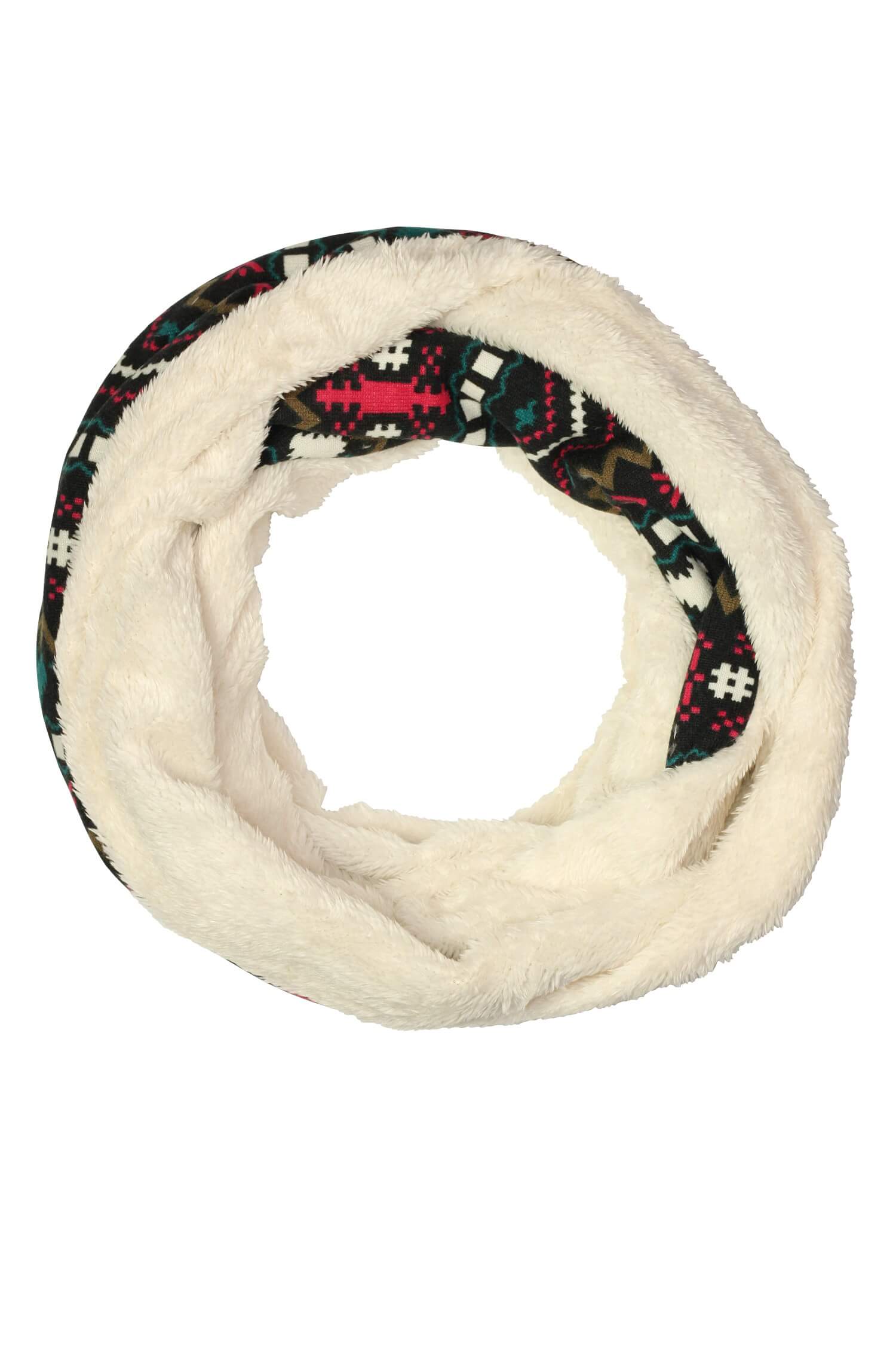 Matita roso zimné kruhový šál F546A 