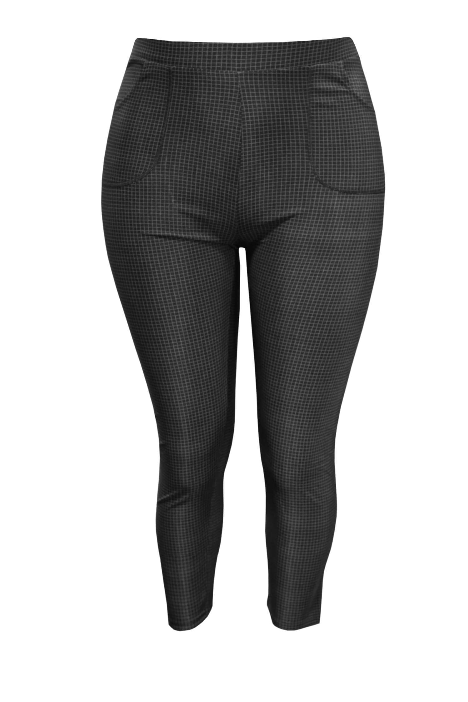 Tmavosivé spoločenské legíny 7/8 dĺžky 420