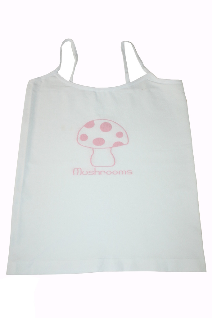 Mushrooms bezšvové tielko pre dievčatá