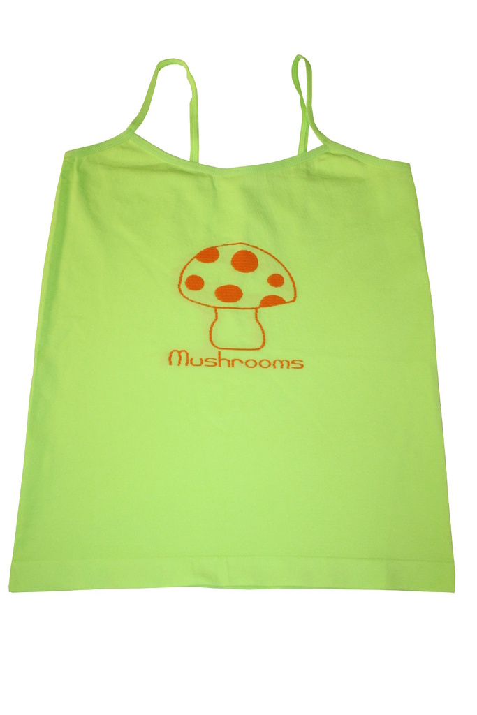 Mushrooms bezšvové tielko pre dievčatá