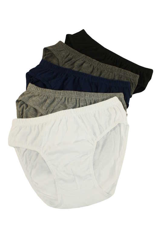 Dustin II. jednofarebné pánske slipy 5v1