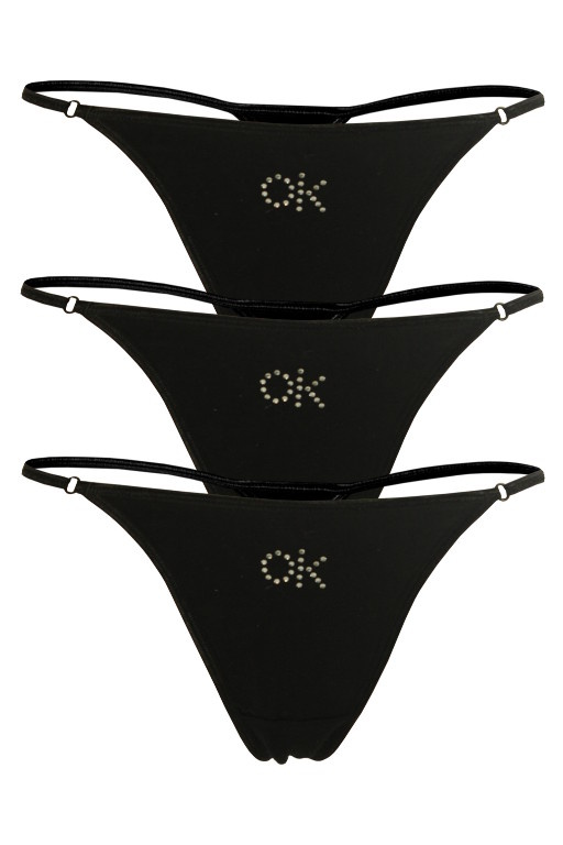 Barrien V-string tangá s kamienkami 3ks