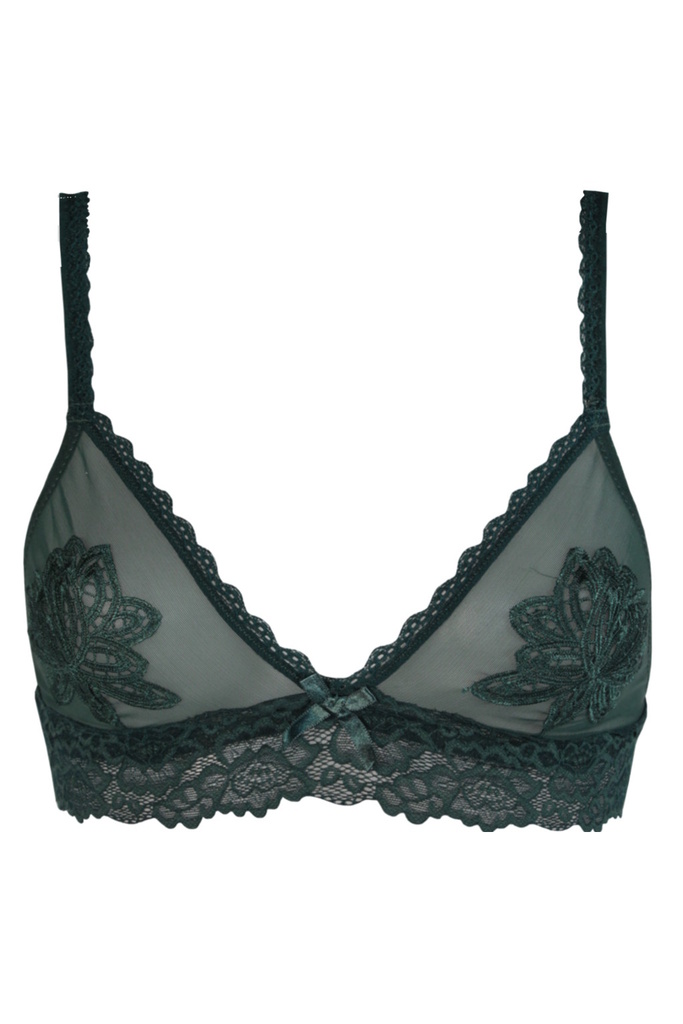 Carina Green bralette čipkovaná podprsenka 1690