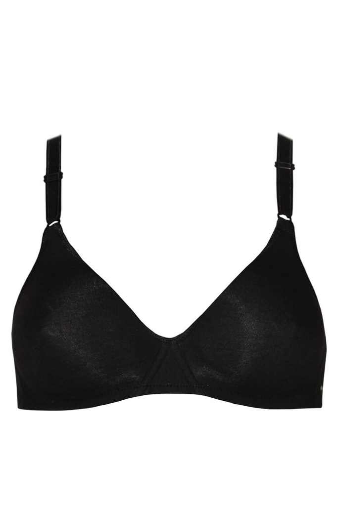 Gra bavlnená podprsenka bez kostíc a bez výstuže