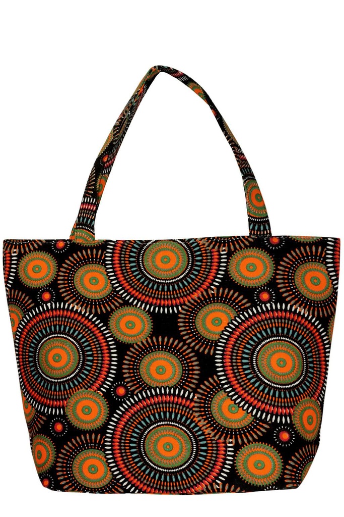 Koiko plážová taška s kruhovými ornamentami