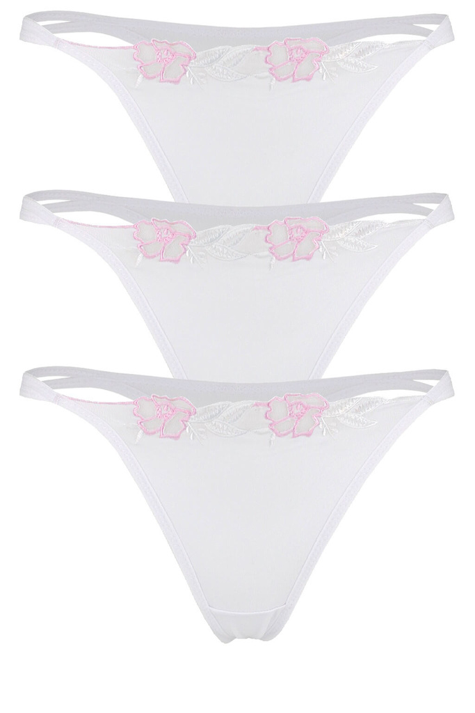 Texas čipkované tangá C073 - trojbal