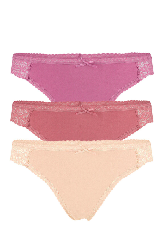 Sofia bezšvové čipkované tangá 9540 - trojbalenie