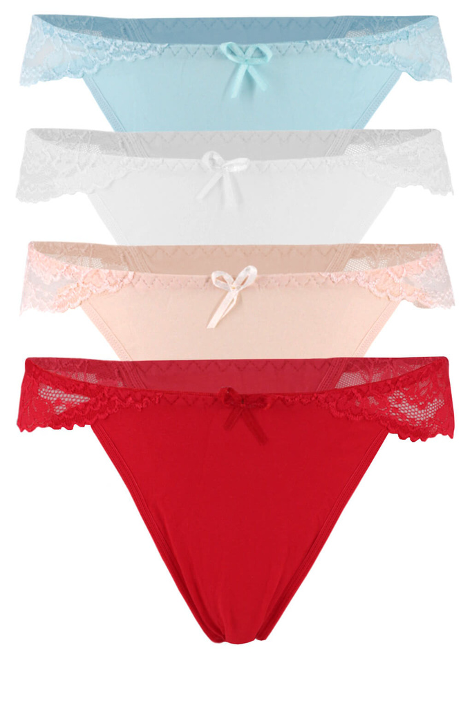 Bubble vyššie tangá bavlna C359 - trojbalenie