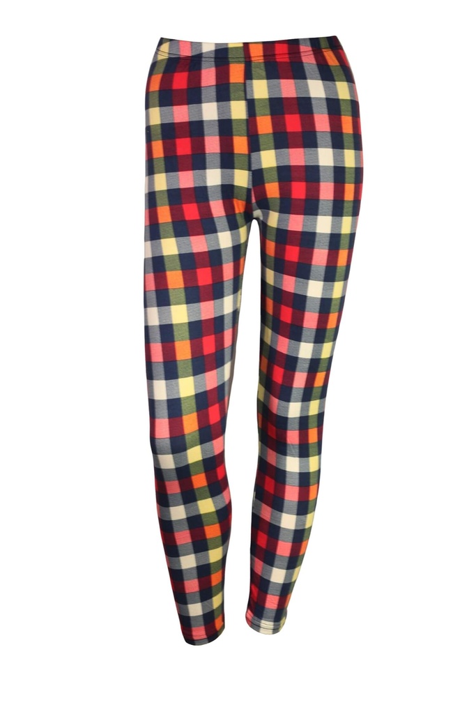 Cube Color 970 - kockované pružné legíny 