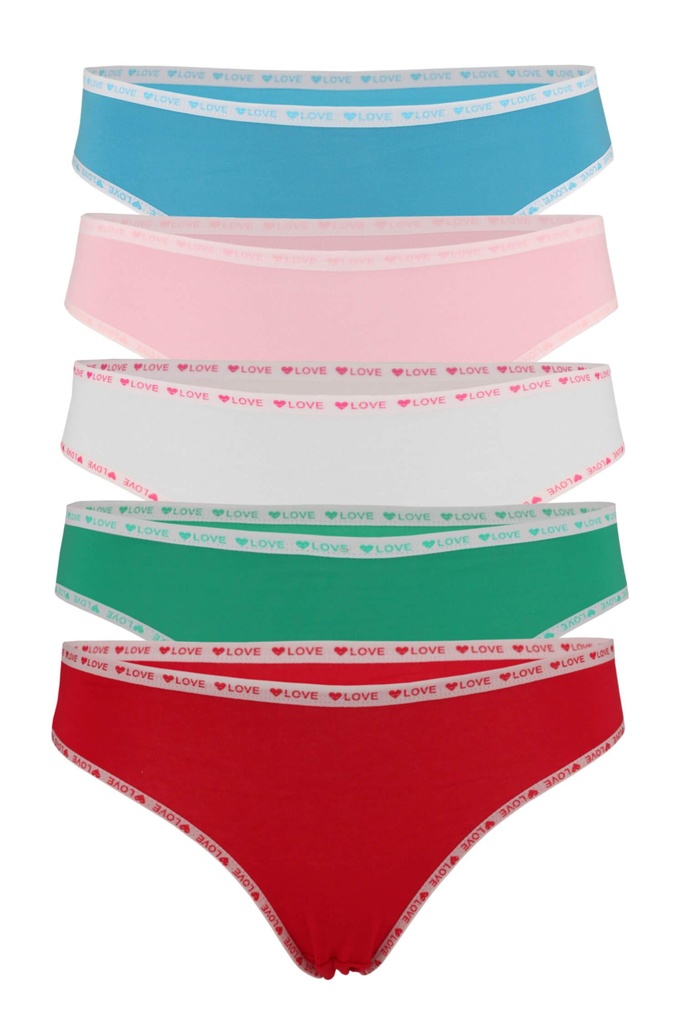 Corazon bavlnené bikini nohavičky K083-5 ks