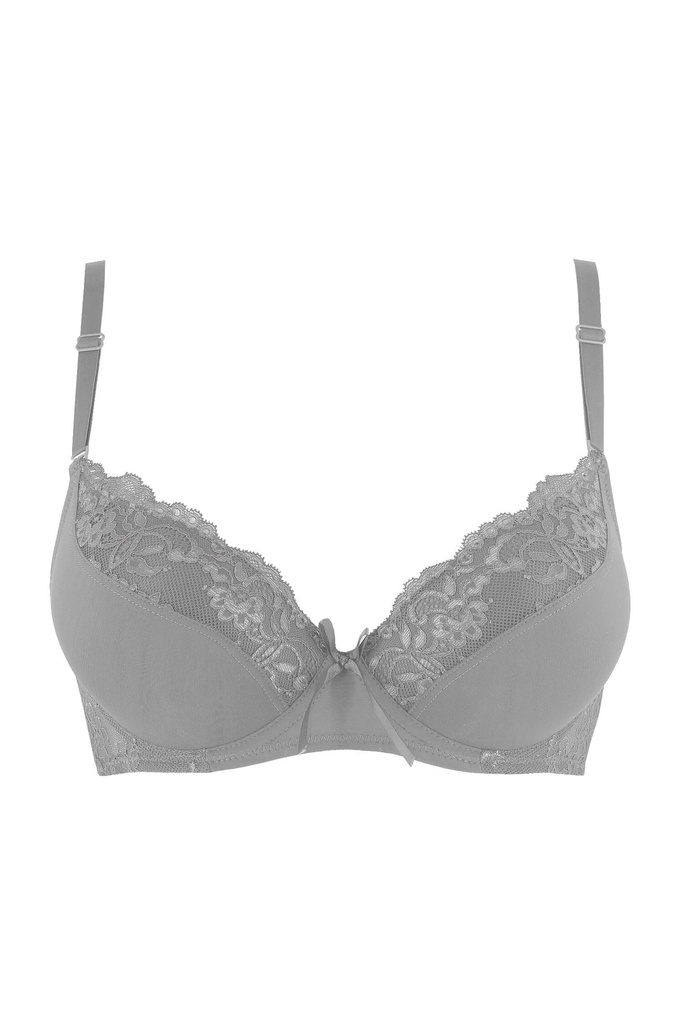 Pinetta podprsenka push-up hladká s čipkou 1937