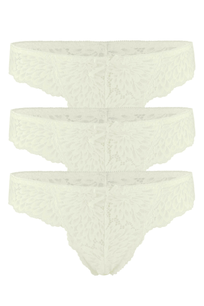 Tamaya White zvodné krajkové tangá 003S 3bal