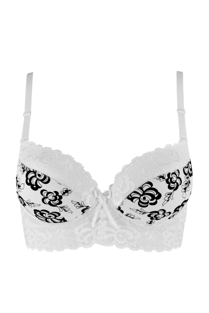 Latifana podprsenka s čipkou super push-up 3478