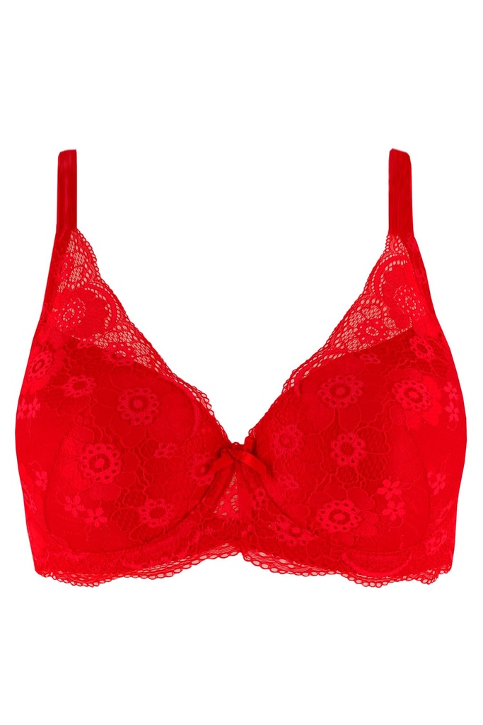 Caramila zvodná čipkovaná push-up podprsenka s kosticami 8331