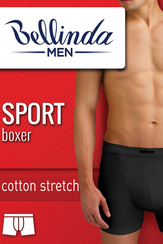 BMEN dlhšia nohavička Sport Bellinda boxerky bavlna -BU858445