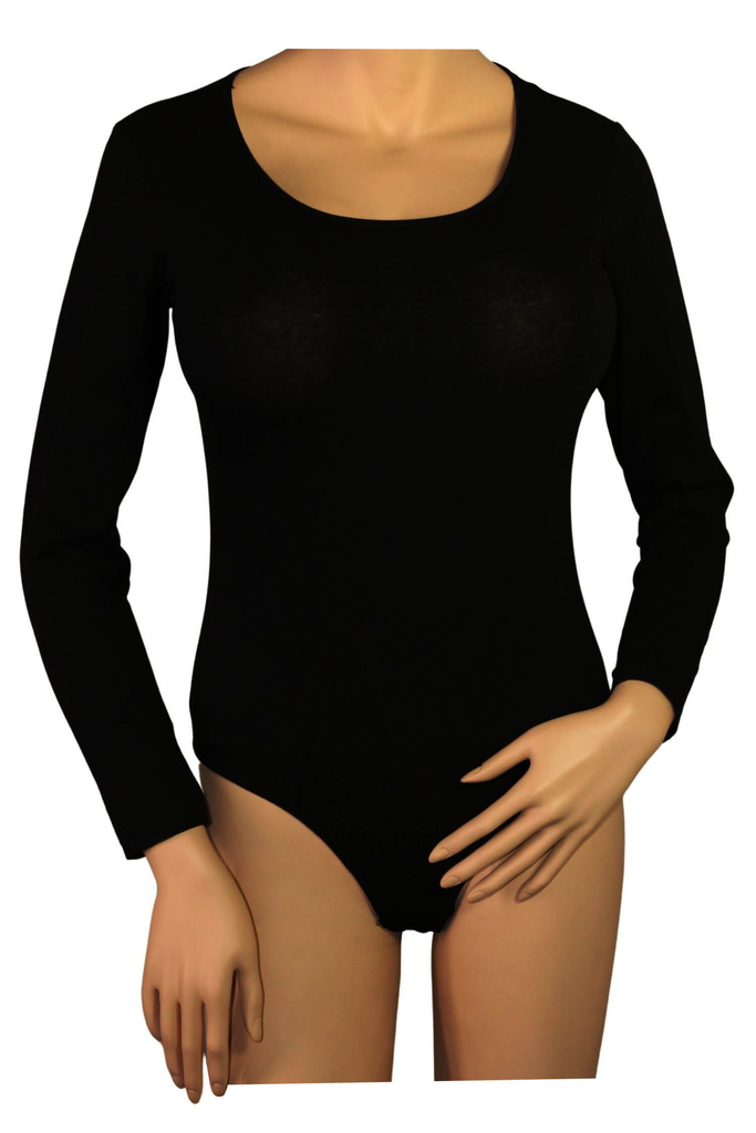 Eligia dark dámske body dlhý rukáv bavlna 
