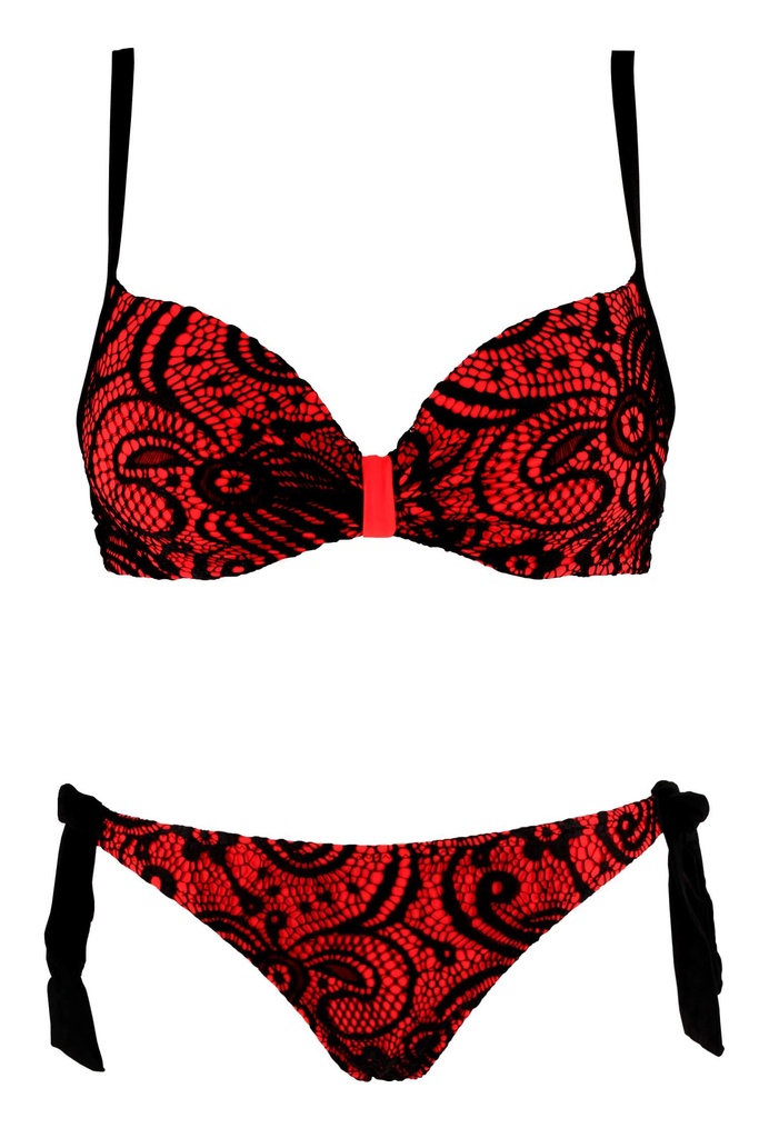 Ivory push up plavky s háčkovaním S19-021