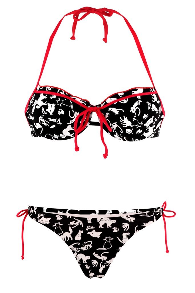Kitty veselé bikiny plavky s tangami T1057