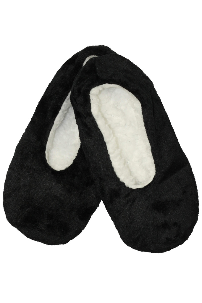 Oteplené papuče tmavé N801-1