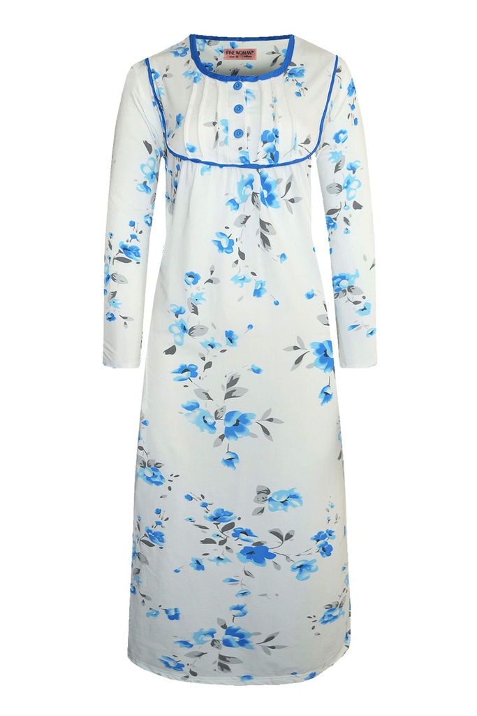 Andulka hrejivá nočná košeľa s dlhým rukávom 6985