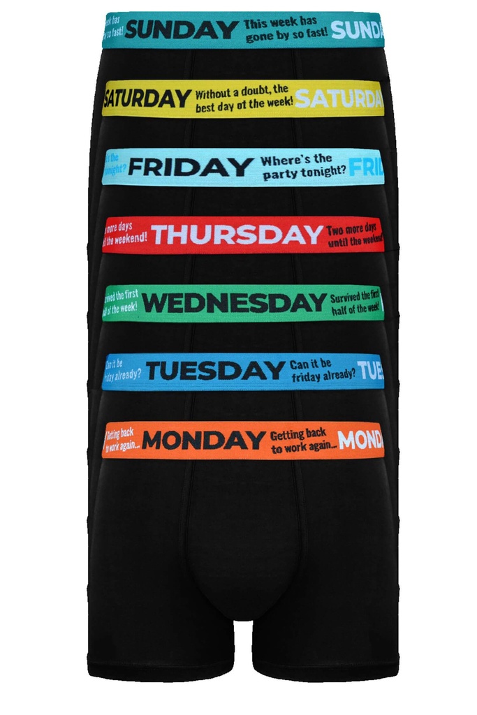 Week pánske boxerky s názvami dní 5068 - 7bal.