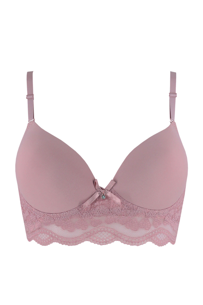 Štiepa vystužená podprsenka čipkový obvod 7770