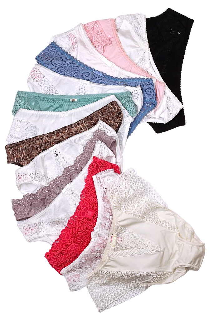 Inka krajkové nohavičky s vyšším sedom - 3bal