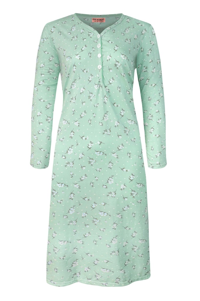 Ludvika dámska nočná košeľa dlhý rukáv 6523