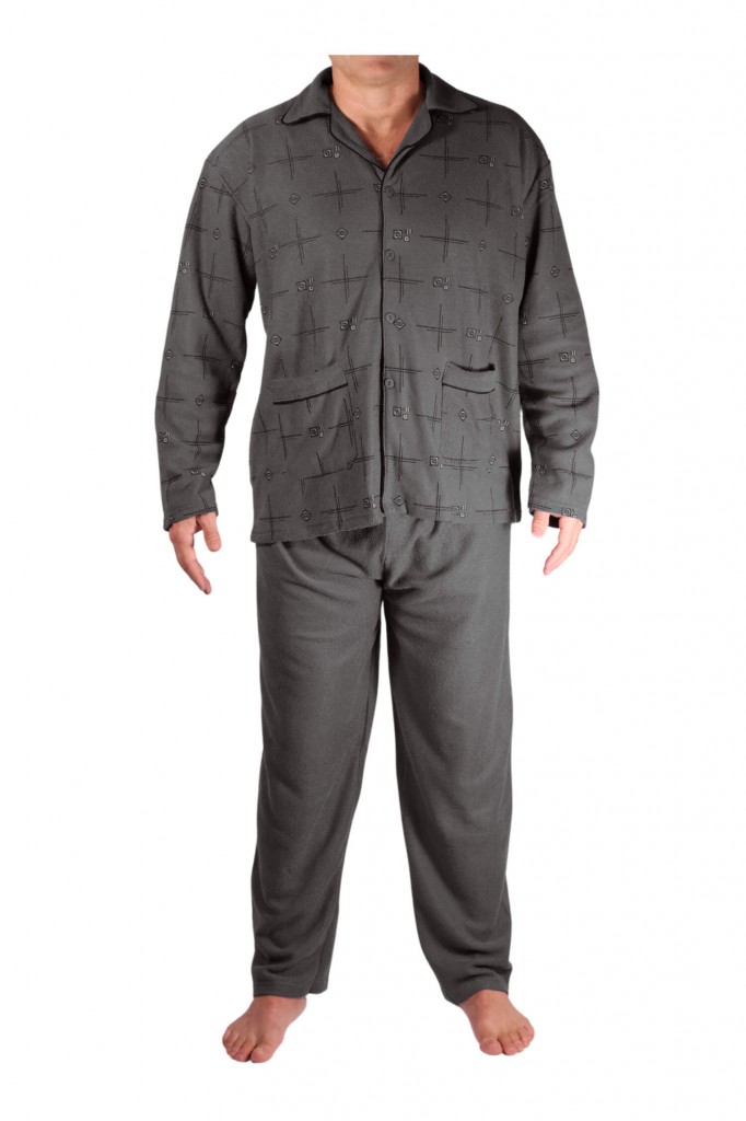 František zapínacie pánske froté pyžamo 4F-785-12