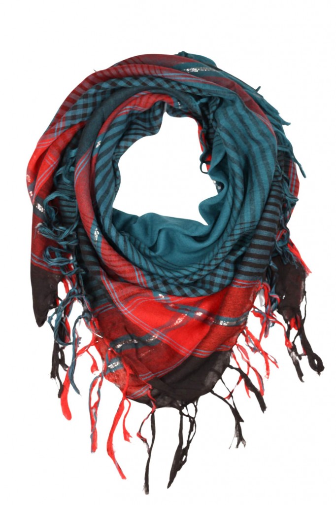 Šatka palestína LA1056 petrolejová