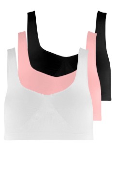 Vaness bezšvíková podprsenka bez kostíc - 3 bal