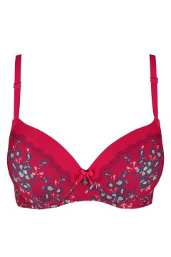 Kveta vystužená podprsenka s kvetinovým dizajnom 2279