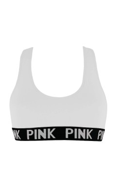 Pink bezšvová podprsenka chrbát motýlik