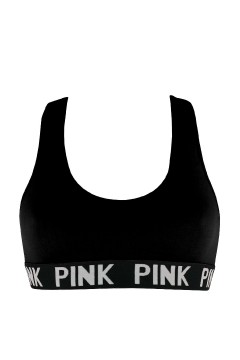 Pink bezšvová podprsenka chrbát motýlik