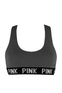 Pink bezšvová podprsenka chrbát motýlik