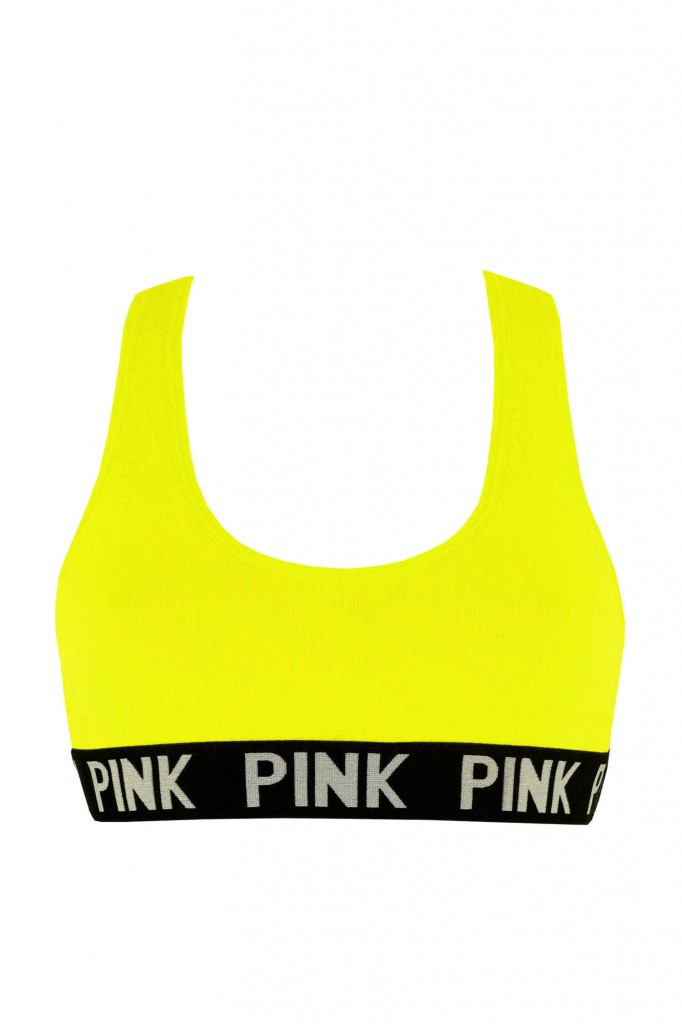 Pink bezšvová podprsenka chrbát motýlik