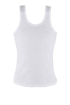 Yily White pánske tielko hladké - bavlna